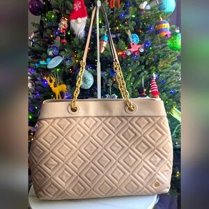 TORY BURCH TOTE TRIPLE COMPARTMENT FLEMING BAG